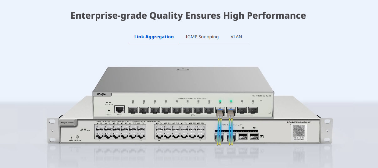 RG-NBS5500-12XS Reyee L3-Managed SFP+ 10Gbps Switch 12Port