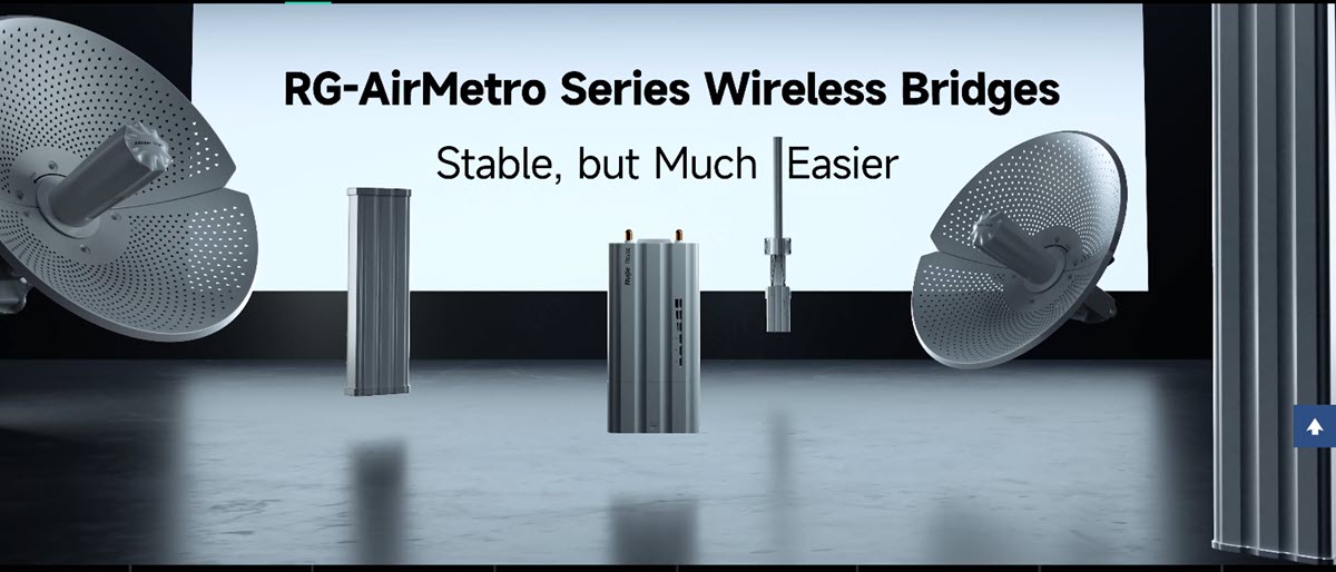 RG-AirMetro550G-B Reyee Base Station Wireless Bridges AC 5GHz 