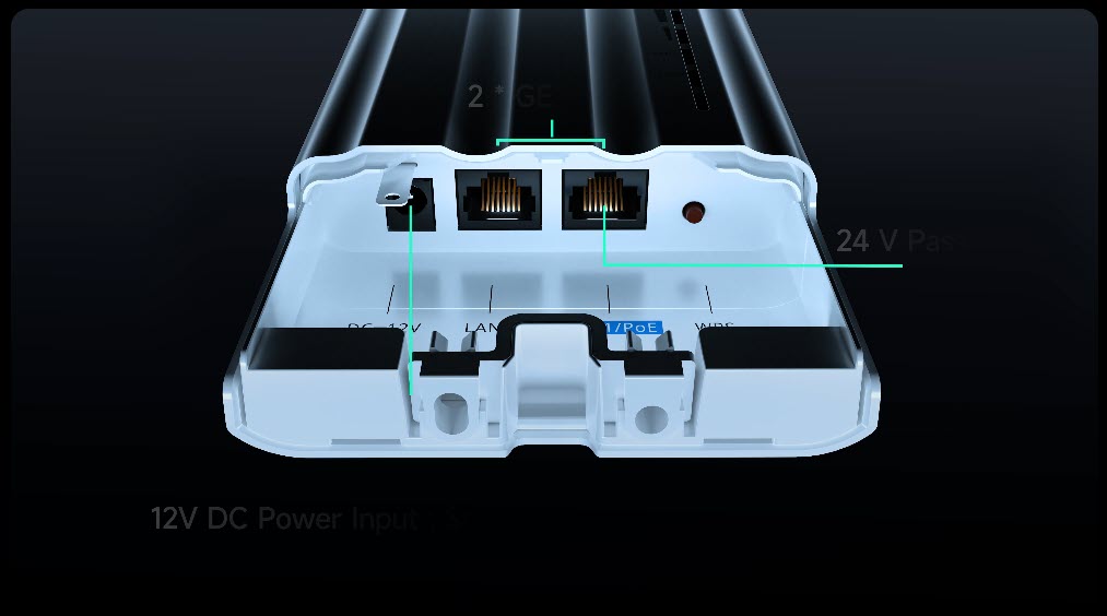 RG-AirMetro550G-B Reyee Base Station Wireless Bridges AC 5GHz 