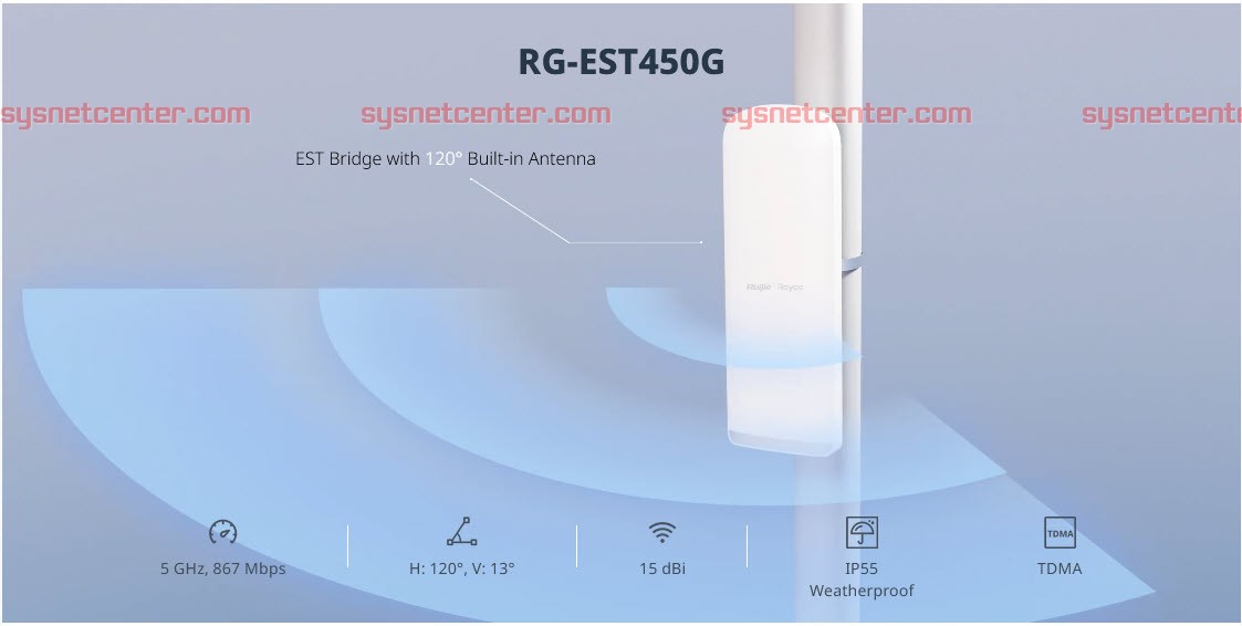 RG-EST450G Ruijie Wireless Bridge 5GHz