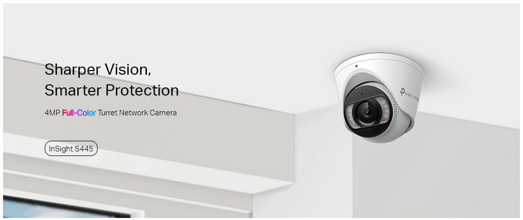 Insight S445 VIGI TP-Link VIGI 4MP Full-Color Turret Network Camera
