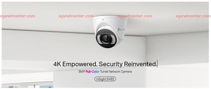 InSight S485 VIGI TP-Link VIGI 8MP Full-Color Turret Network Camera