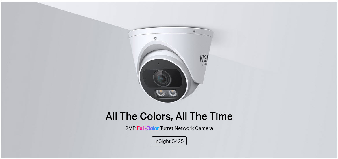 Insight S425 VIGI TP-Link VIGI 2MP Full-Color Turret Network Camera