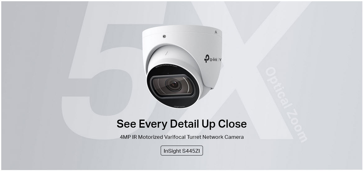 VIGI Insight S445Zi TP-Link 4MP IR Motorized Varifocal Turret Network Camera