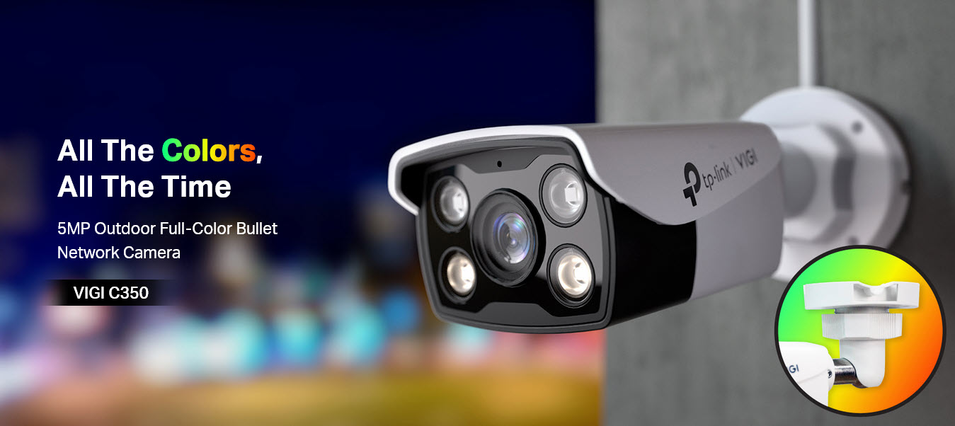 C350 TP-Link VIGI 5MP Full-Color Bullet Network Camera