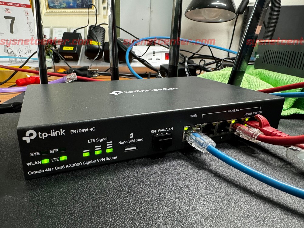 TP-Link ER706W-4G 4G-LTE Router Loadbalance 4 WAN