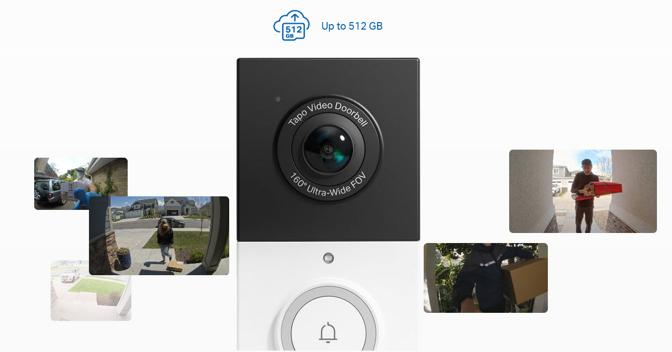 TP-LINK Tapo D210 Video Doorbell Camera กริ่งพร้อมกล้องไร้สาย