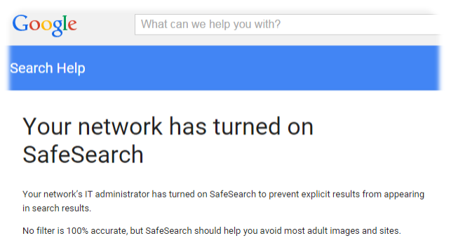 draytek Network Level SafeSearch