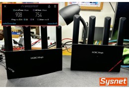 Review H3C Magic NX30 WIFI-6 Router Test Speed 900Mbps